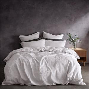 Lazy Linen White Pair of Standard Pillowcases